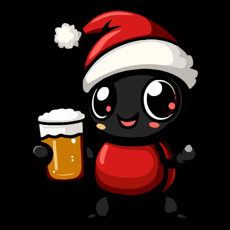 Ant Christmas Beer Funny