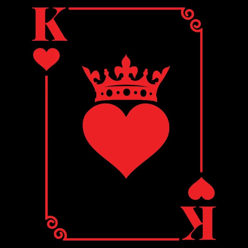 King Hearts Card Matching Couples Romantic 