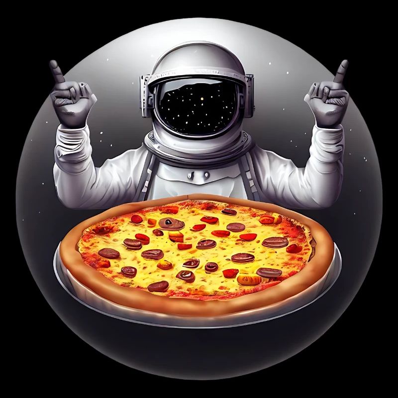 Pizza explorers in space