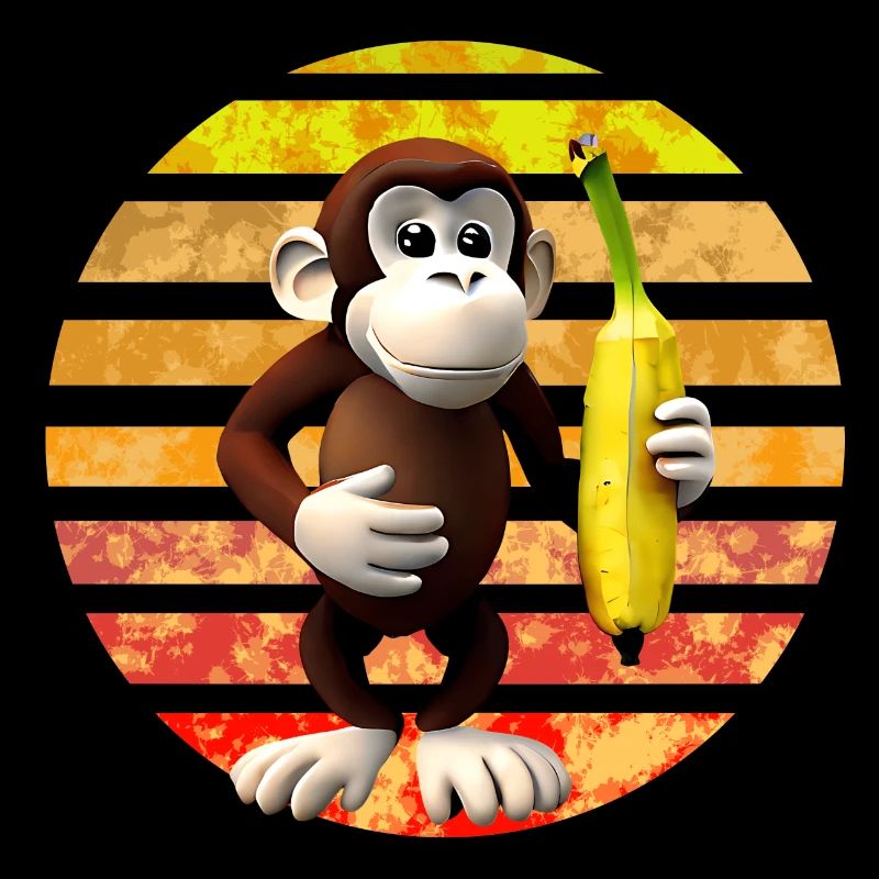 Bananen Affe