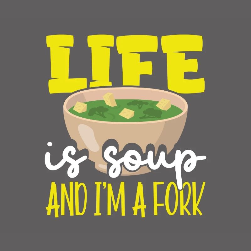 Sarkastisches Leben ist Suppe und ich bin ein Fork Sarkasmus Geschenk