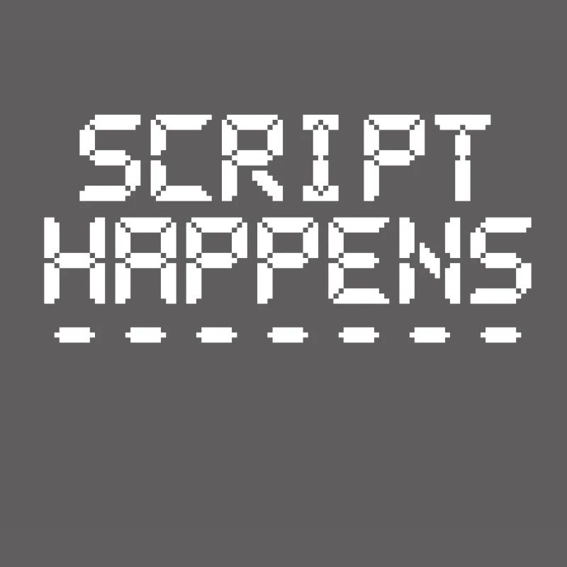 Computerprogrammierskript passiert Programmierer