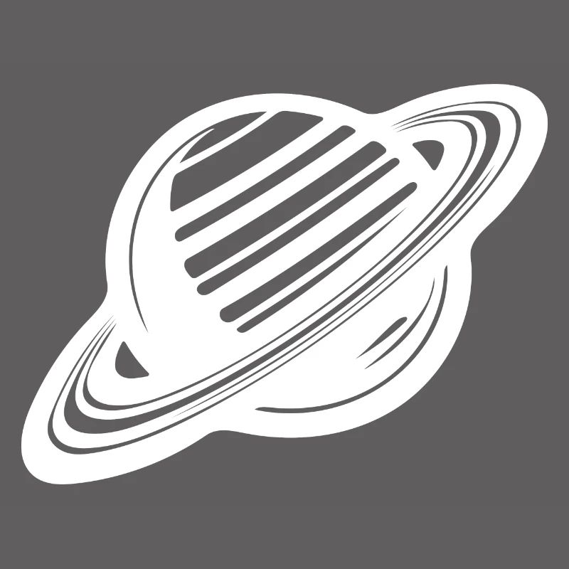 Ringed planet with ring system in the solar system
