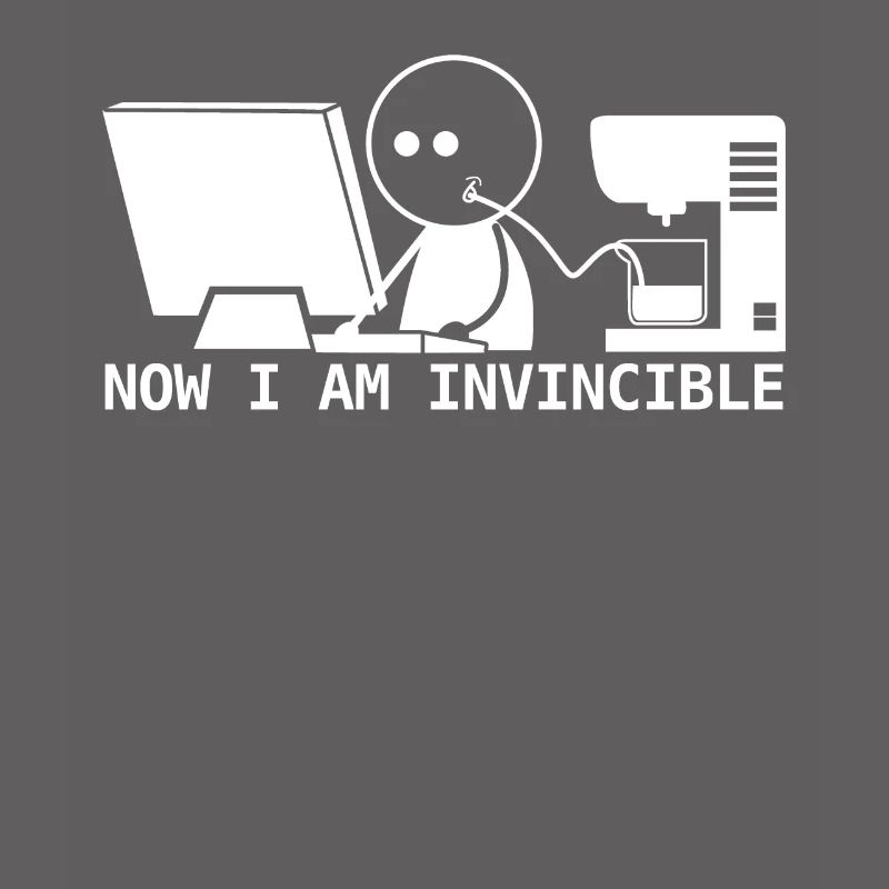 Admin programmer nerd with coffee