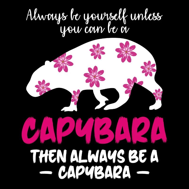 Capybara Spruch Wasserschwein Capybaras