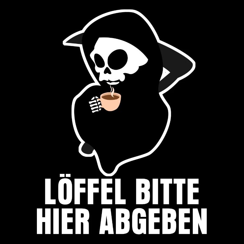 Sensenmann Löffel abgeben Grim Reaper