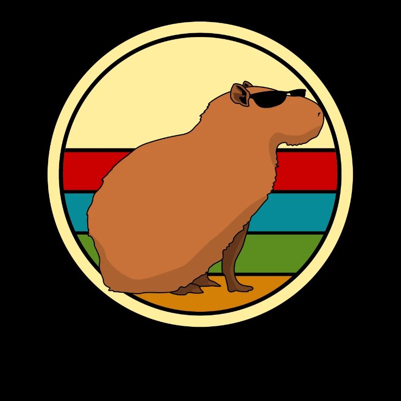 Capybara mit Sonnenbrille Capybaras