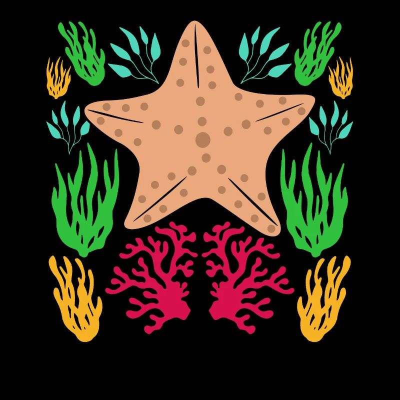 Étoile de mer dans la mer