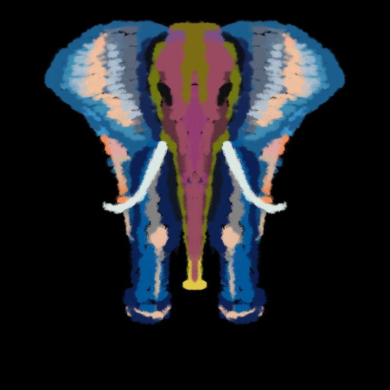 bunter Elefant