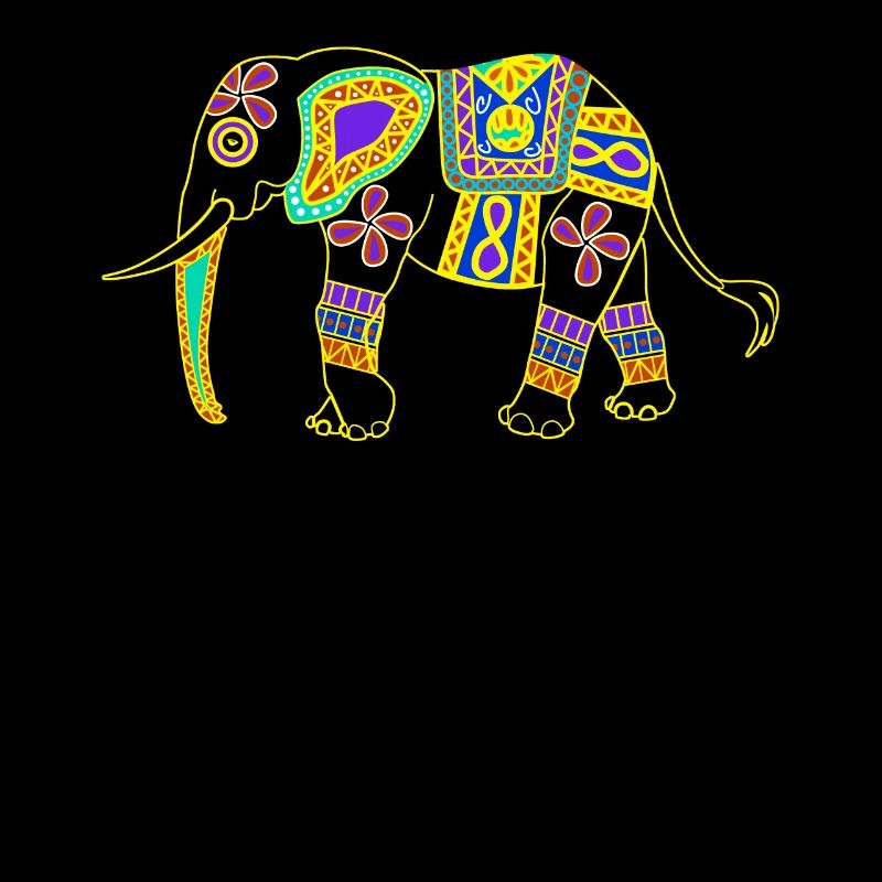 Éléphant éléphant coloré