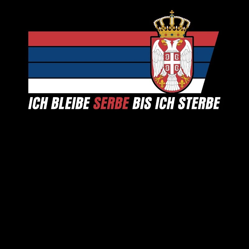 Serbe serbische Flagge Balkan Serbien