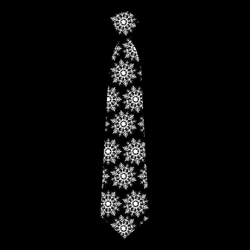 Cravate flocon de neige avec flocons de neige