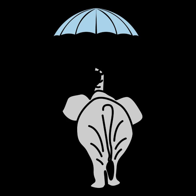 Eléphant avec parapluie Eléphants