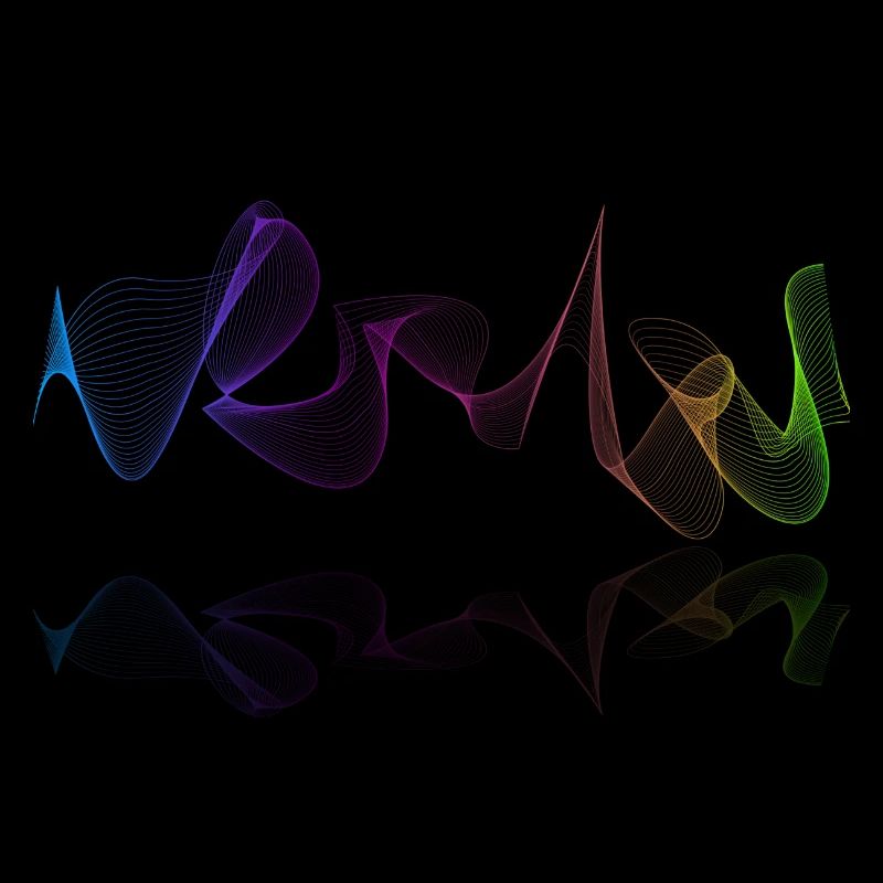 Lines Geometry Gradient Coloring