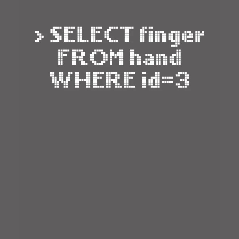 Computerprogrammierung Wählen Sie Finger aus der Hand