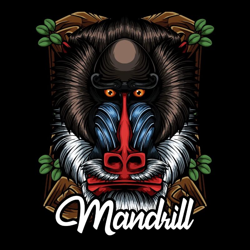 Monkey face Mandrill colorful monkey gift