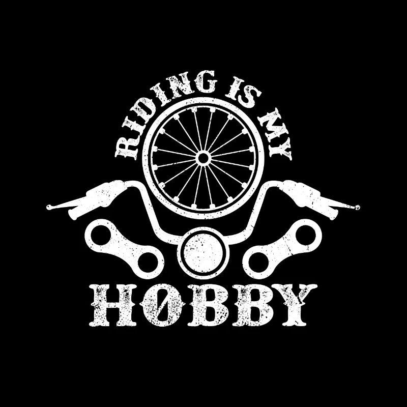 Riding Is My Hobby Motorcycle Statement Gift Idea