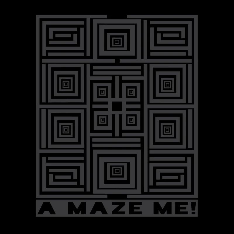 A Maze Me Labyrinth Illusion Pattern Graphic