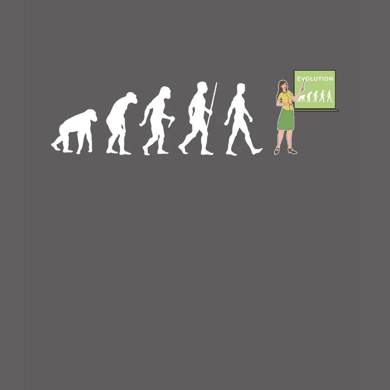 Lehrerin Evolution Lehramt Schule Lehrer Geschenk