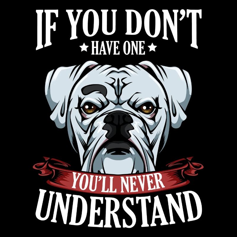 Cool Boxer Statement Spruch Hundehalter Geschenk