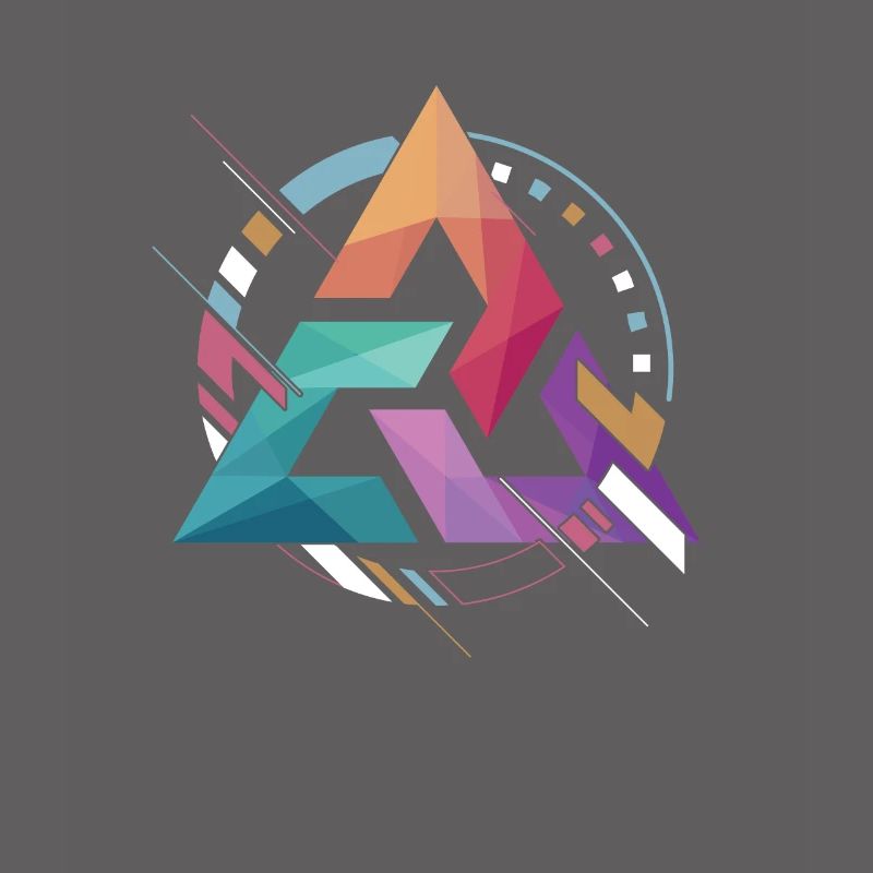 Triangle Abstract With Three Edges Gift
