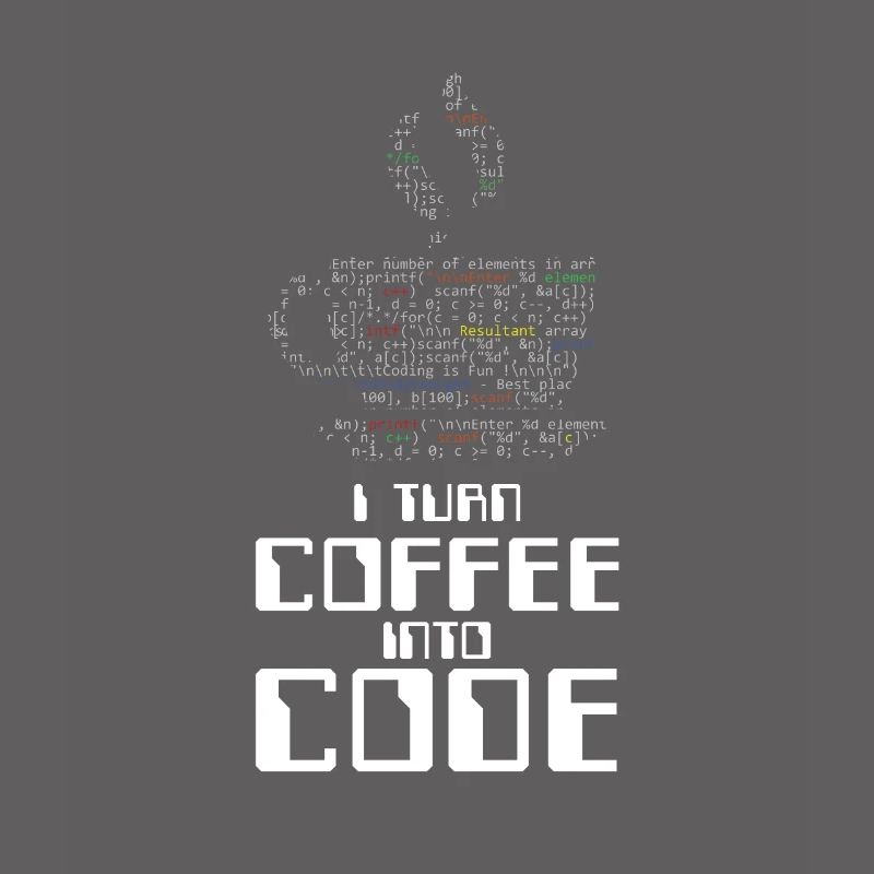 Ich verwandle Kaffee in Code-Codierer, der HTML-Geschenk codiert