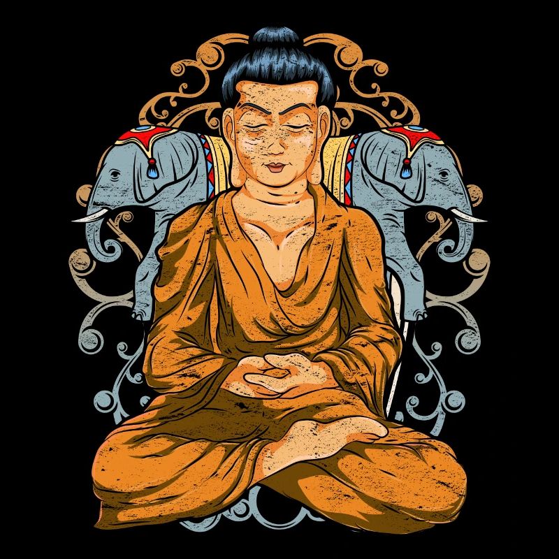 Indien Elefanten Buddhist Geschenkidee Buddha