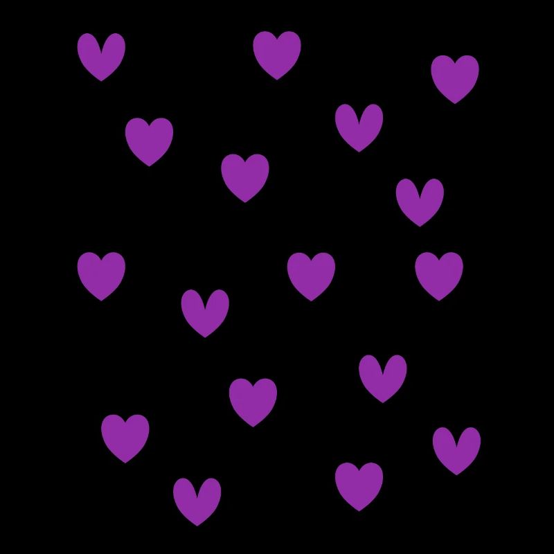 Cœurs violets