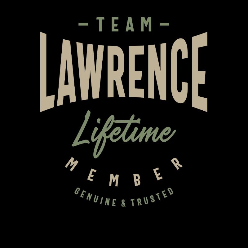 Team Lawrence Lifetime Member Personalized Name