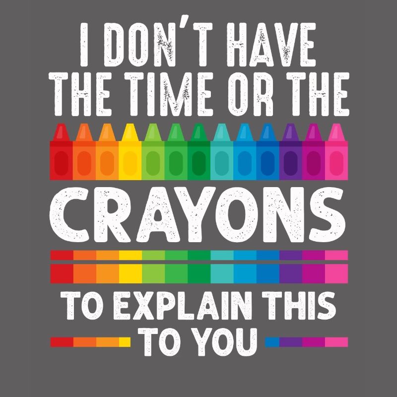 Ich habe nicht die Zeit oder die Buntstifte