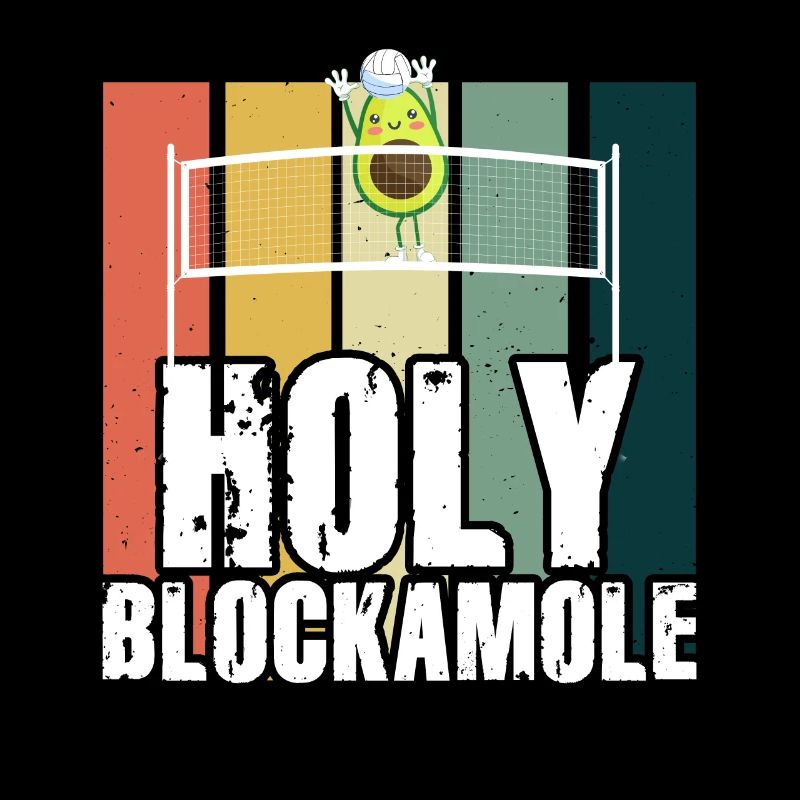 Heilige Blockamole Volleyball Avocado