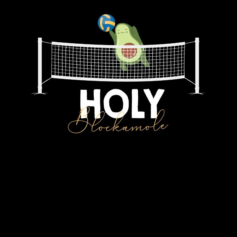 Heilige Blockamole Volleyball Avocado
