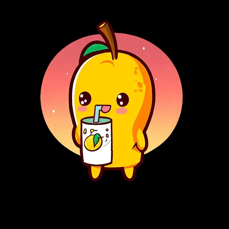 Erfrischende Mango genießt Mangosaft