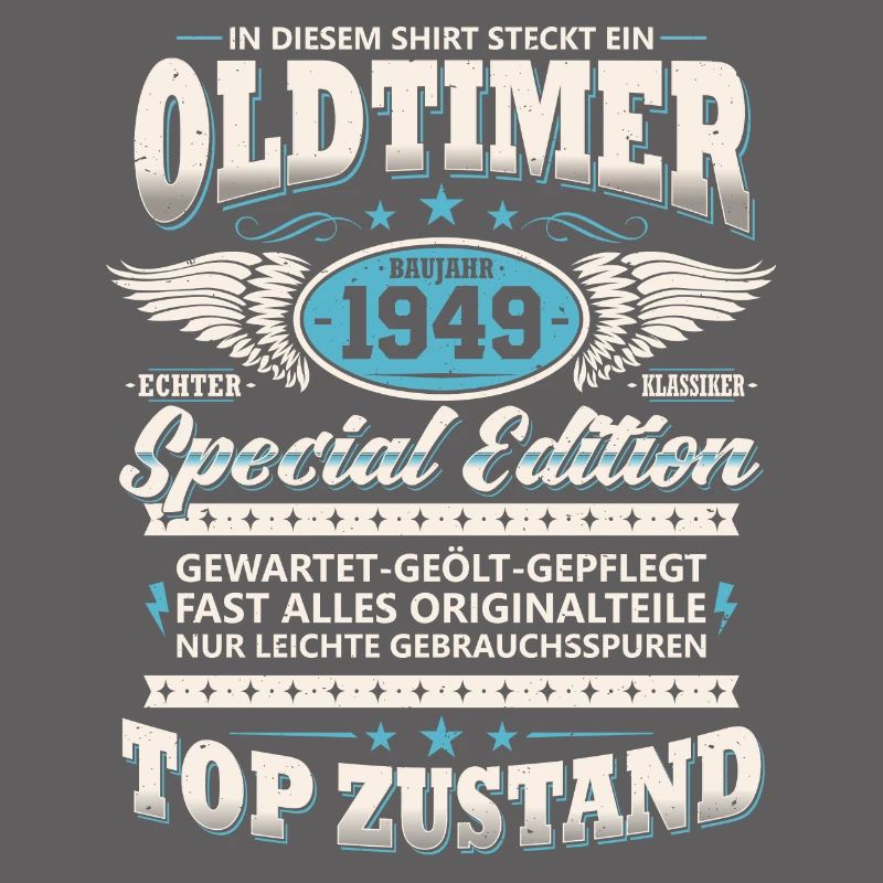 Oldtimer Baujahr 1949 Jahrgang Geburtstag Geschenk