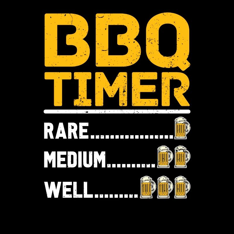 BBQ Timer Rare Medium Well Beer Drink Grilling
