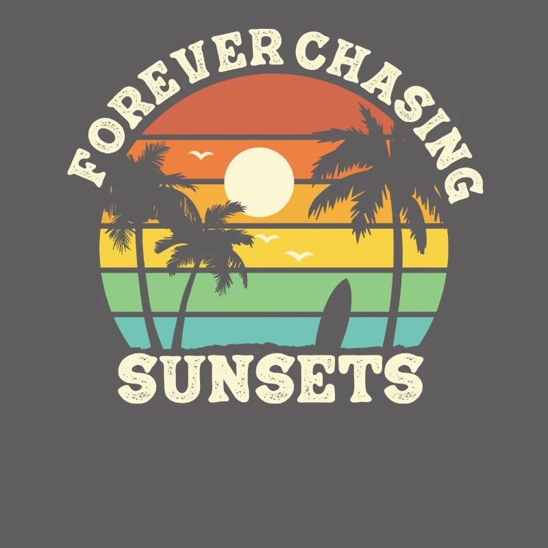 Forever Chasing Sunsets Vacances d’été rétro