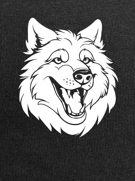 Loup souriant