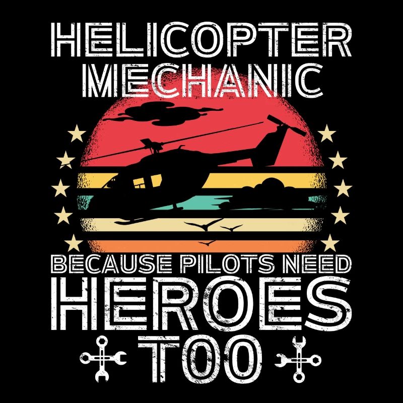 Hubschraubermechaniker-Heldenstolz