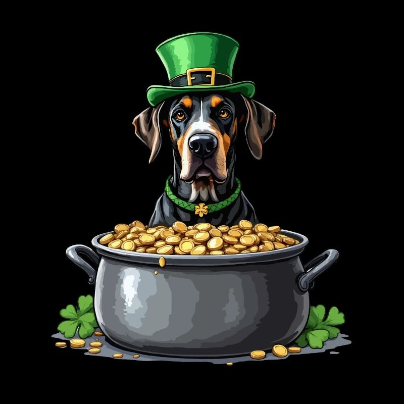 Dogue allemand Tenue de la Saint-Patrick Chiens