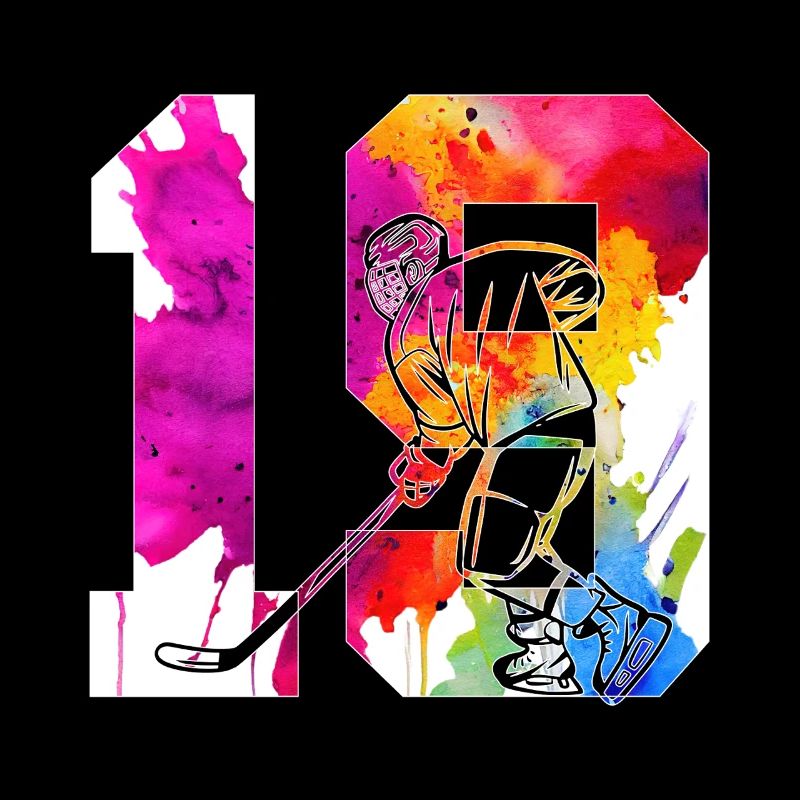 NUMMER 19 EISHOCKEY 19. GEBURTSTAG