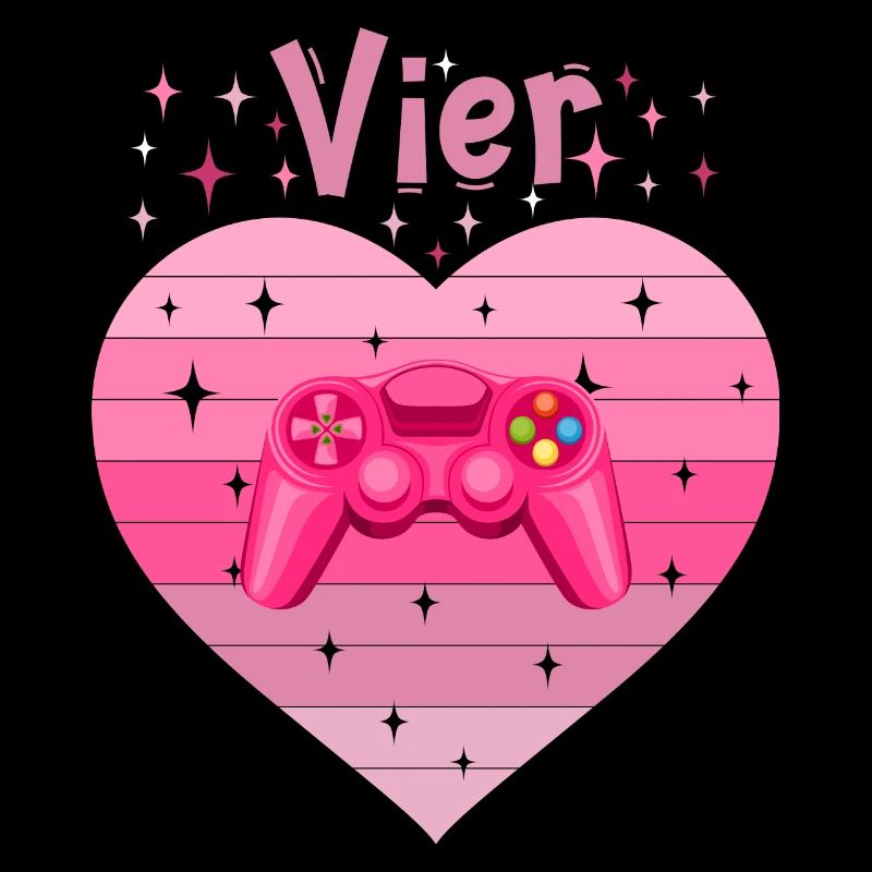 Mädchen Tochter 4. Geburstag Gaming Controller