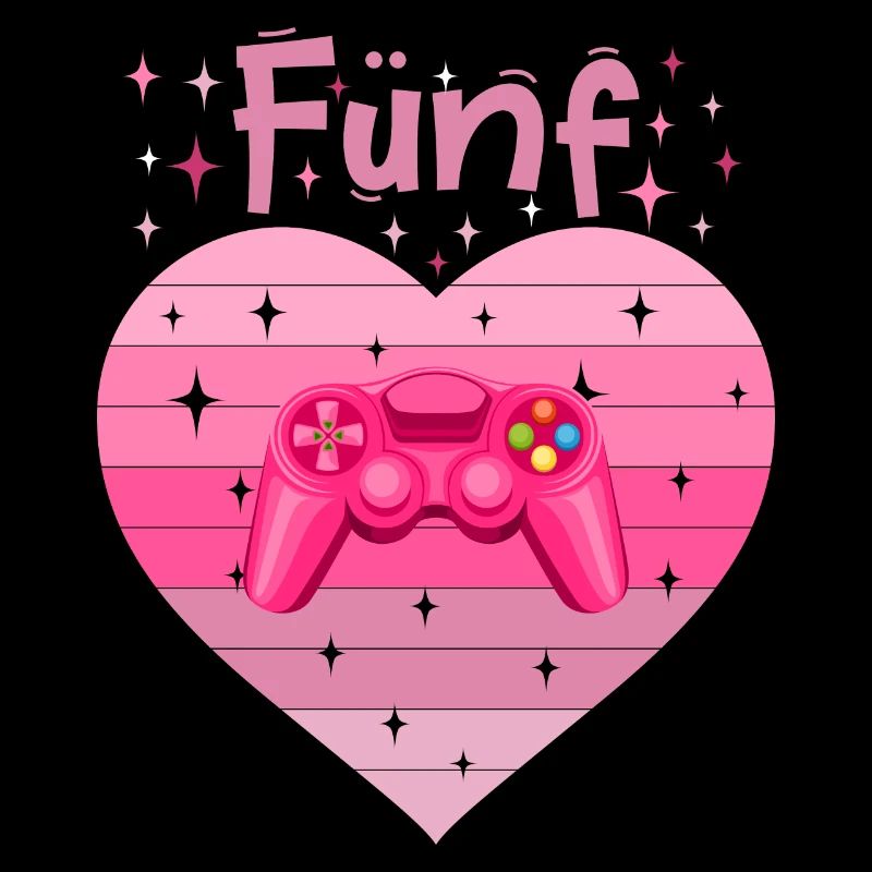 Mädchen Tochter 5. Geburstag Gaming Controller