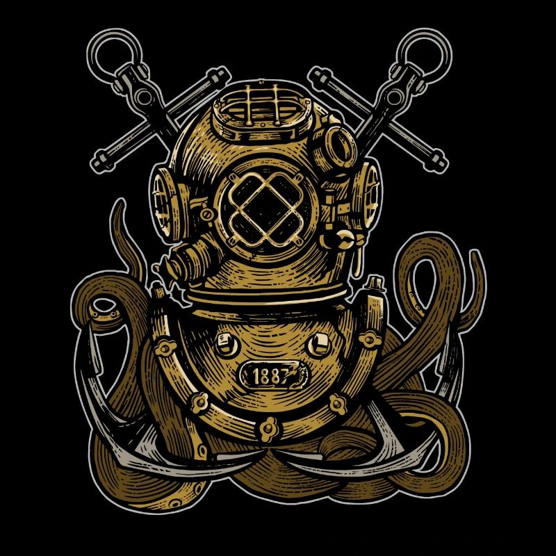 Graphique de ancre de plongée