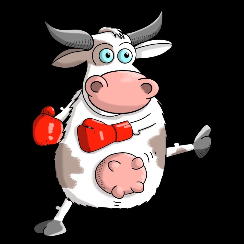 Witziger Comic Stier