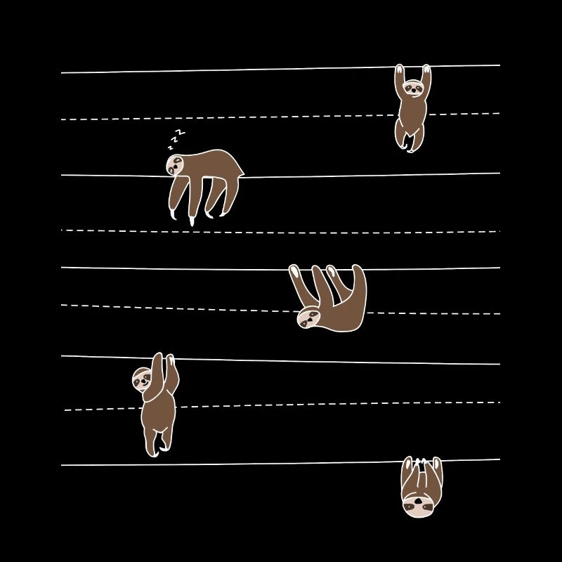Sloth pattern gift idea for sloth fans