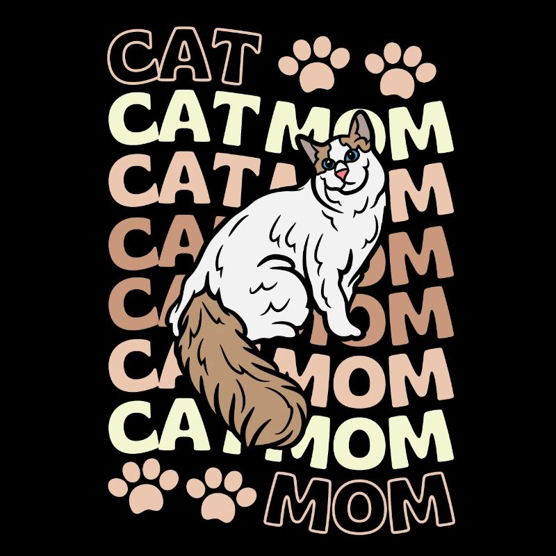 Süße Türkisch Van Katze Mama