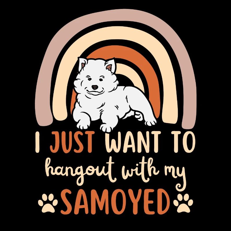 Doux Samoyed puppy lover kawaii