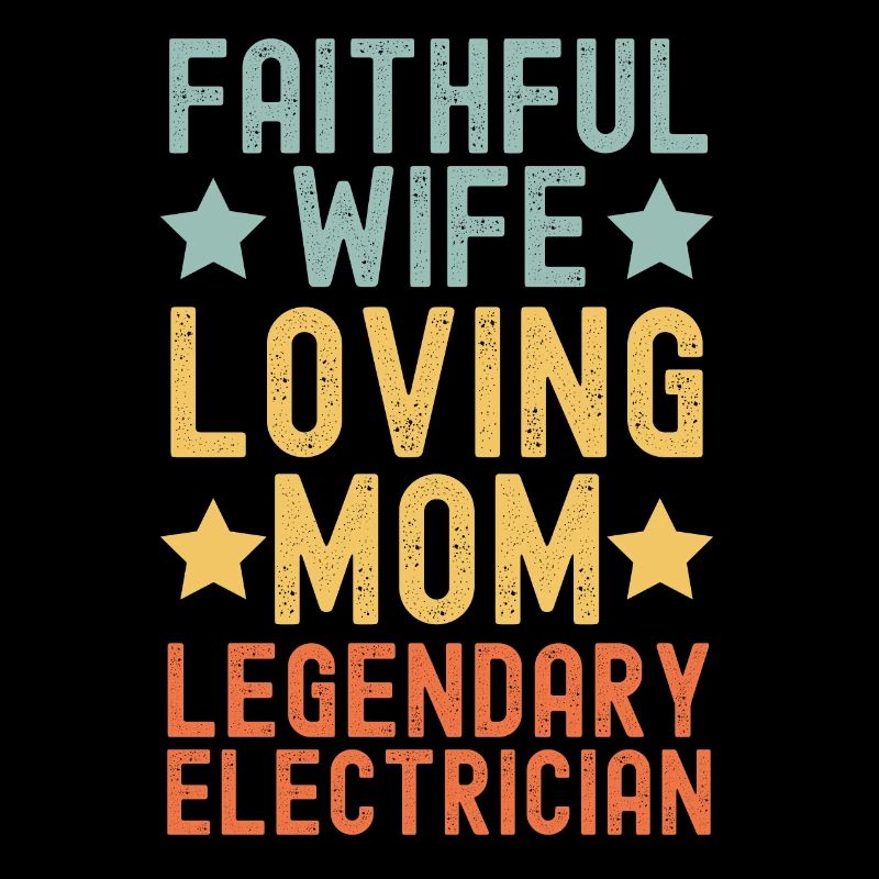 Treue Ehefrau Liebevolle Mutter Elektrikerin