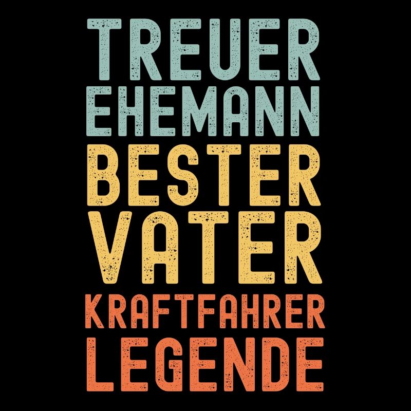 Ehemann Vater Kraftfahrer Legende Retro Vintage