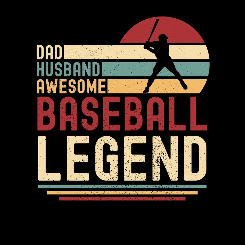 Papa Husband Baseball Legend retro vintage